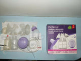 Perfecxa Intelligent Automatic Double Breast Pump with dual pumping system, adjustable suction settings, hands-free convenience, and comfortable milk expression support for breastfeeding mothers.