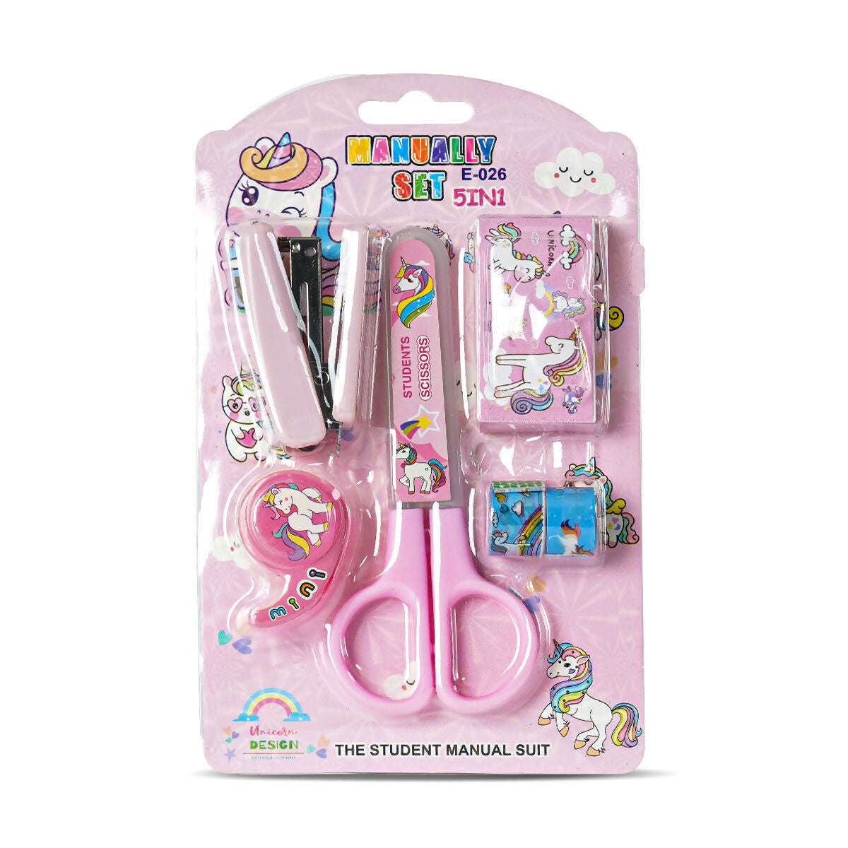 This cartoon stationary set is best suitable for early developing toddlers and beginners. Best quality stationary items for kids, made of fine grade plastic material.