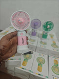 Personalized portable fan with stand and mobile holder featuring compact design, custom personalization, adjustable support, hands-free convenience, and cooling comfort for everyday use.