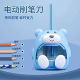 The stationery set includes electric pencil sharpener, electric eraser, desktop vacuum cleaner and 10 eraser refills, which is a good helper for your study