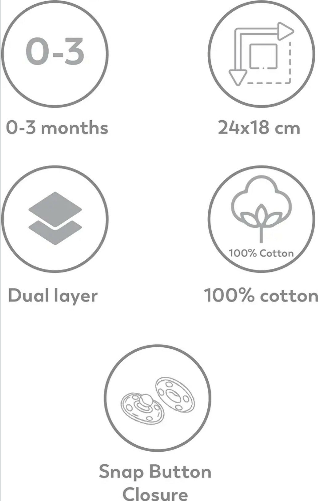 MI ARCUS Feeding, Drool Bibs for Baby Boys, Girls, Newborns(pack of 5)