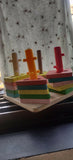 Wooden stacker game