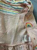 Buy GJ Baby Hooded Jacket & Lower Set – Soft and comfy rainbow print outfit with zipper and drawstring, perfect for cozy everyday wear.