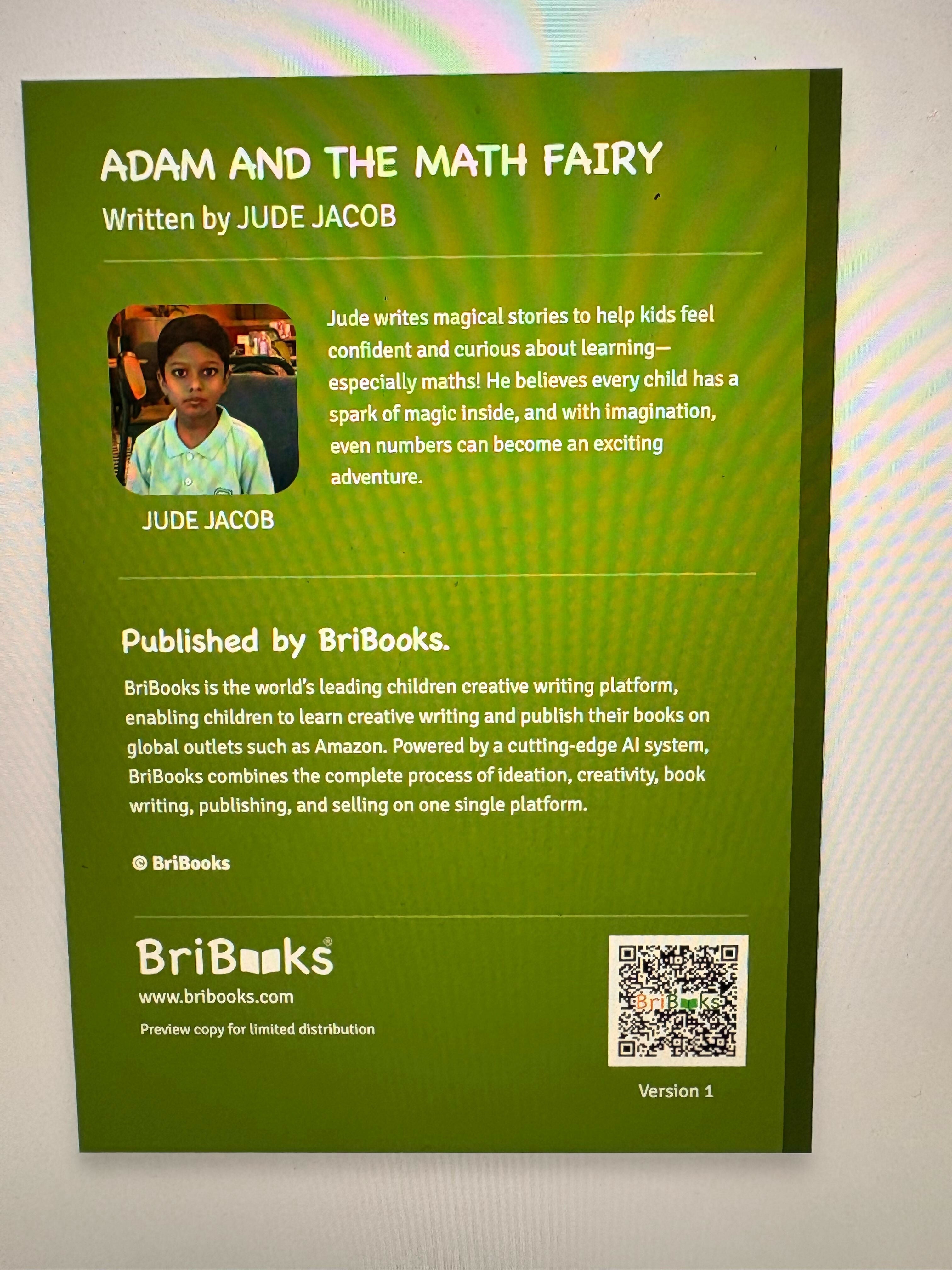 Adam and the Math Fairy by Jude – a magical children’s story that makes math fun and exciting.