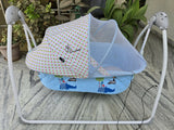 R for Rabbit Lullabies automatic baby cradle with gentle swing motion, comfortable sleeping space, sturdy frame, soothing design, and secure construction for newborns and infants.