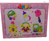 GIGGLY GIRAFFES Baby Rattle Set
