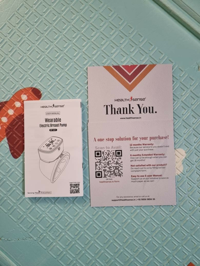 Buy Health Sense Wearable Electric Breast Pump for efficient, comfortable, and portable breastfeeding support