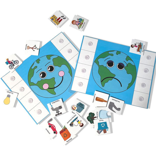 ZOOPLAY Happy Earth Sad Earth Sorting Activity