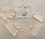 Shop Newborn Baby Clothing Set – Complete cotton essentials with cap, mittens, booties & more, perfect for baby showers and daily use.