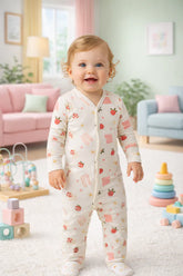 TINY TIGGY Strawberry Dreams Baby Romper