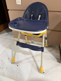 Star & Daisy High Chair with adjustable height, comfortable padded seat, safety harness, removable feeding tray, and foldable design for convenient and secure mealtimes for babies and toddlers.