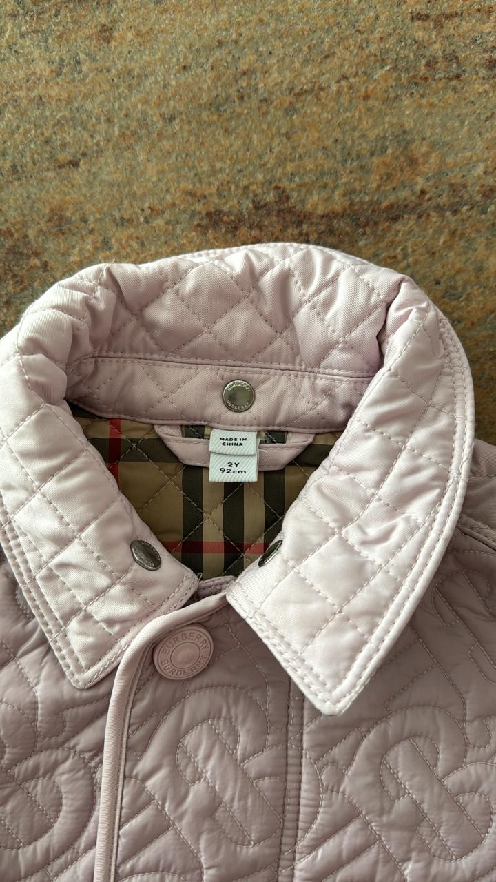 Dress your little fashionista in luxury with the Stylish Burberry Jacket with Detachable Hood - iconic style for every precious moment!
