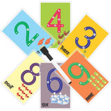 ZOOPLAY Numbers Rewritable Flashcards / Tracing Mats