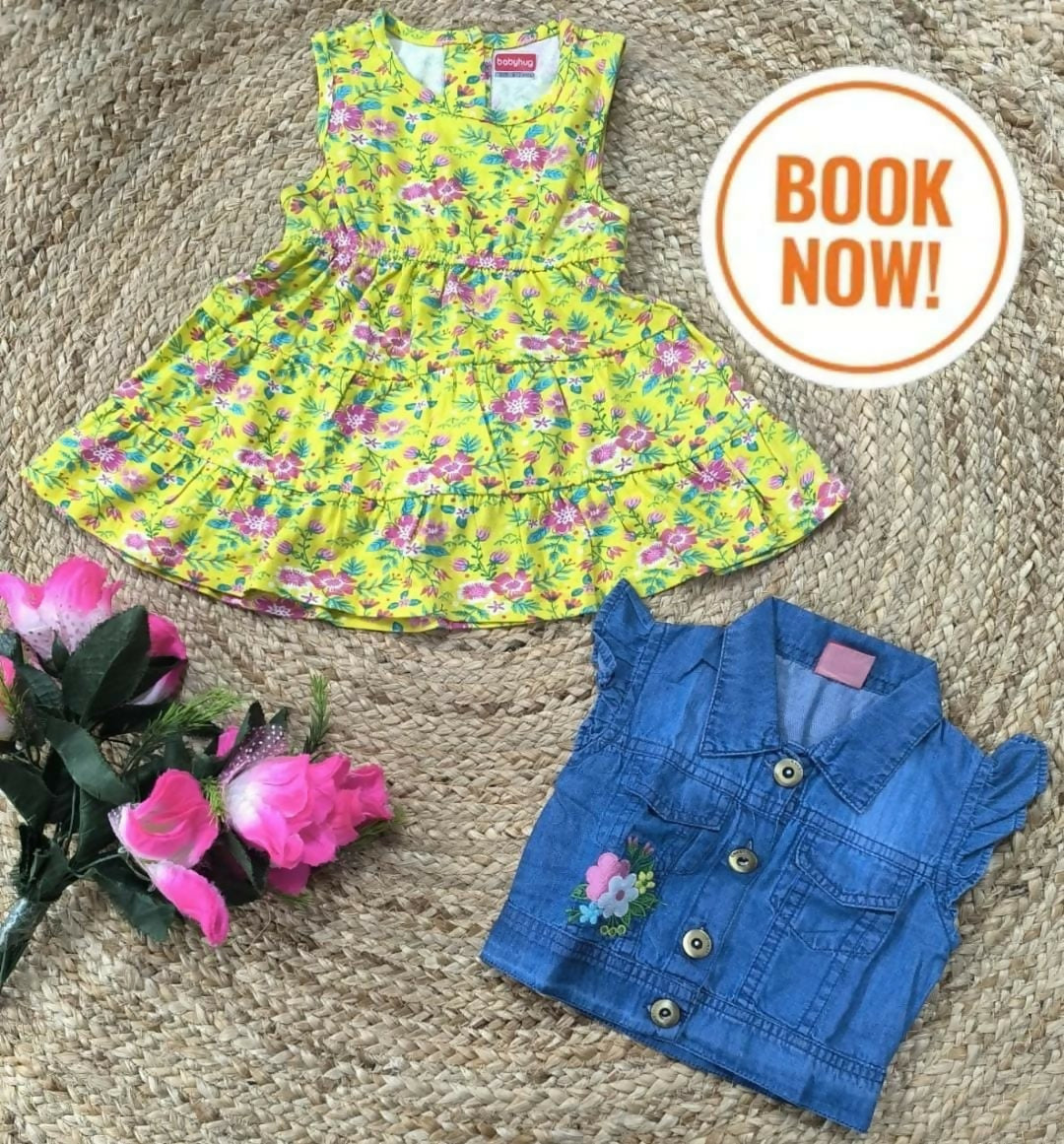 Babyhug Dress and Top for Baby Girl – Soft, stylish, and perfect for everyday charm.