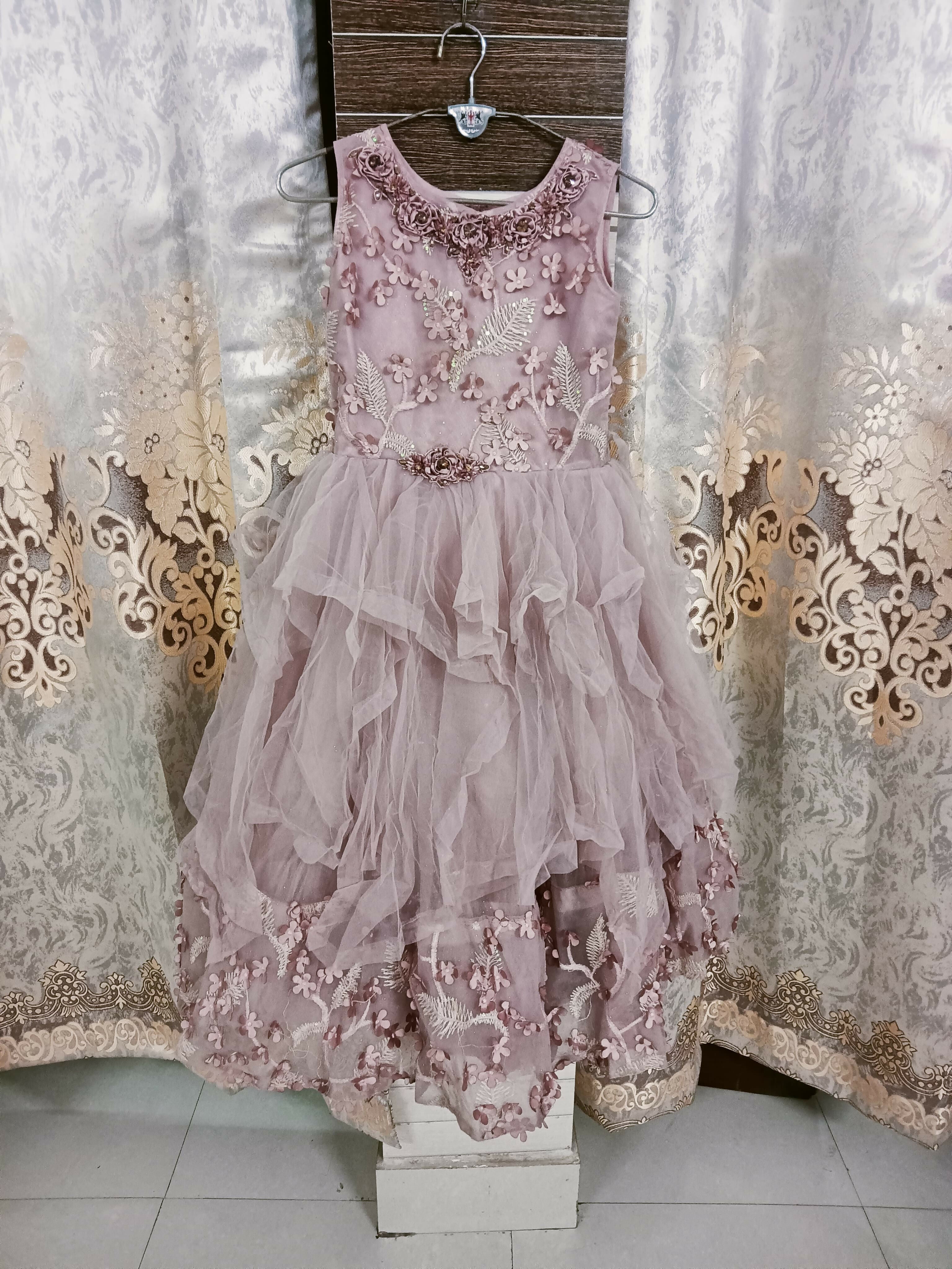 Pink Rose Dress/Frock for Baby – Elegance in Every Petal!