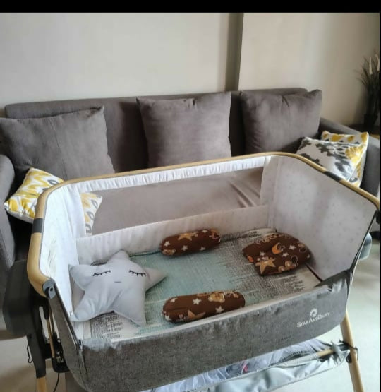 StarAndDaisy 3-in-1 Baby Co-Glide Electric Swing Cradle with Mosquito Net | 0-3 Years