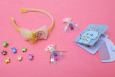 Lock up your little ones tresses with our new collection of hair accessories that are a must have for to instantly add glamour to any wardrobe. Update your little ones collection with this pretty hair accessory and she is all set for an updated look.