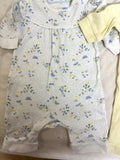 MOTHERCARE baby romper set – 3 pure cotton rompers in assorted prints, 3 months.