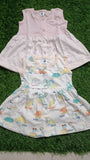 Set of 2 Baby Girl Frocks/Dresses, crafted from soft, breathable fabric with charming designs for comfort and style on any occasion.