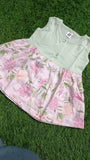 Set of 2 Baby Girl Frocks/Dresses, crafted from soft, breathable fabric with charming designs for comfort and style on any occasion.