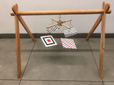 Wooden Activity Gym +3 Mobiles with Hanger For Newborn Baby