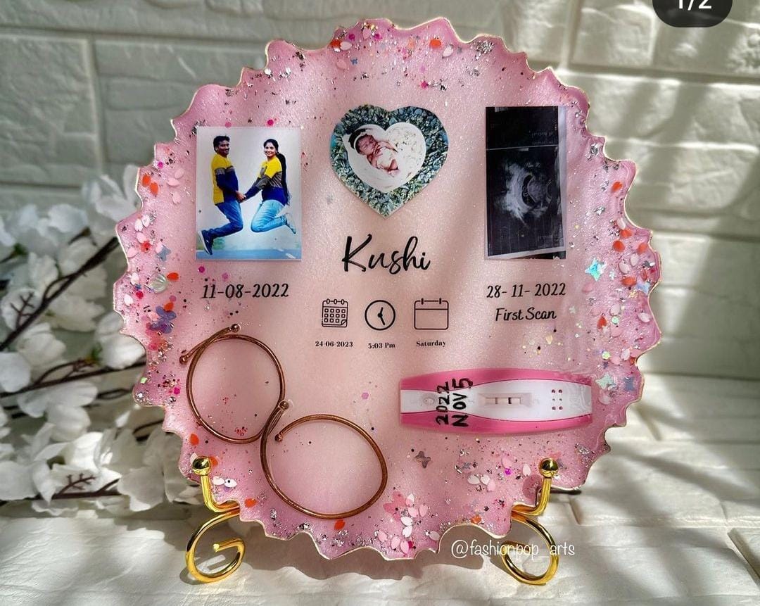 Buy Resin Birth Frames – personalized baby keepsake to cherish forever.