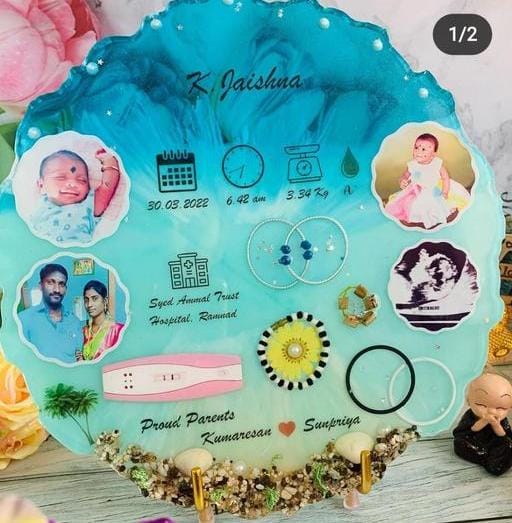 Buy Resin Birth Frames – personalized baby keepsake to cherish forever.