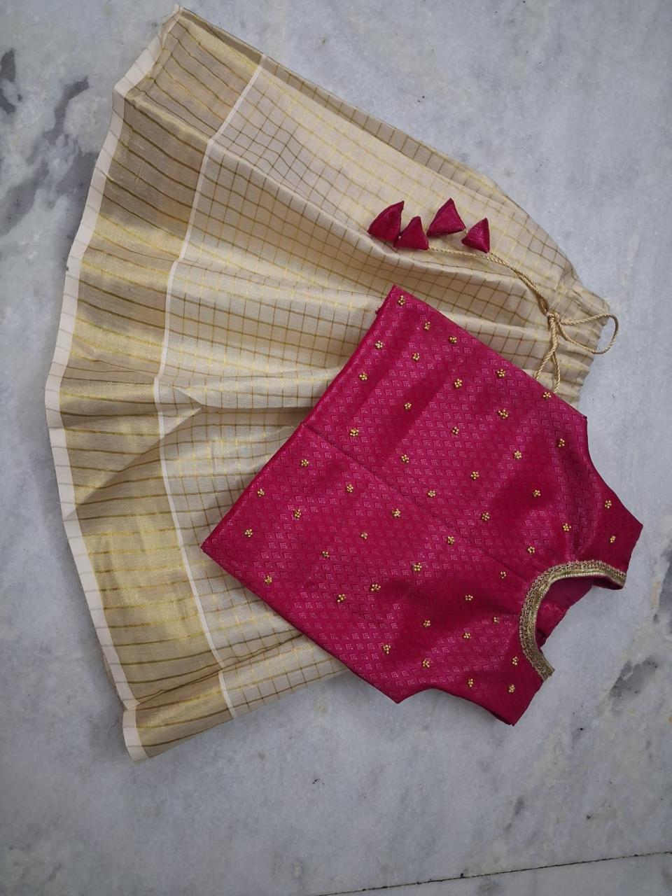 Kerela Style Lehenga Choli for Kids