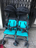 R FOR RABBIT Ginny & Johnny Twin Stroller/Pram for Baby