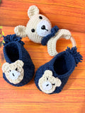 Crochet New Born Baby Gift Set/ Crochet Handmade Rattle And Shoes Set