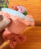 Crochet reversible doll flower bouquet.