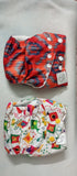 Combo of 2 SUPER BOTTOMS Uno Freesize Premium Cloth Diaper for Babies (3m-3y) + Organic Cotton Pad Free Size