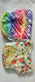 Combo of 2 SUPER BOTTOMS Uno Freesize Premium Cloth Diaper for Babies (3m-3y) + Organic Cotton Pad Free Size