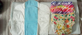 Combo of 2 SUPER BOTTOMS Uno Freesize Premium Cloth Diaper for Babies (3m-3y) + Organic Cotton Pad Free Size