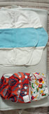 Combo of 2 SUPER BOTTOMS Uno Freesize Premium Cloth Diaper for Babies (3m-3y) + Organic Cotton Pad Free Size