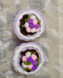 Crochet reversible doll flower bouquet