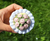 Rose Flower Bouquet with Ring Holder – Elegant Handmade Gift for Special Occasions