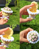 Rose Flower Bouquet with Ring Holder – Elegant Handmade Gift for Special Occasions