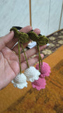 Hand Crocheted Tulip Hair Ties