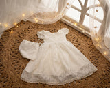 Baby Girl Baptism Frock with Cap