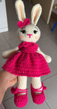 Crochet Rabbit with Frock Softtoy