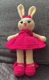 Crochet Rabbit with Frock Softtoy