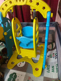 BABYHUG 3 in 1 Swing & Slide with Basketball Hoop Activity Play Set