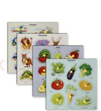 Wooden puzzle for kids with colorful pieces, smooth child-friendly edges, and an engaging educational design to support problem-solving, hand-eye coordination, shape recognition, and fine motor skills.