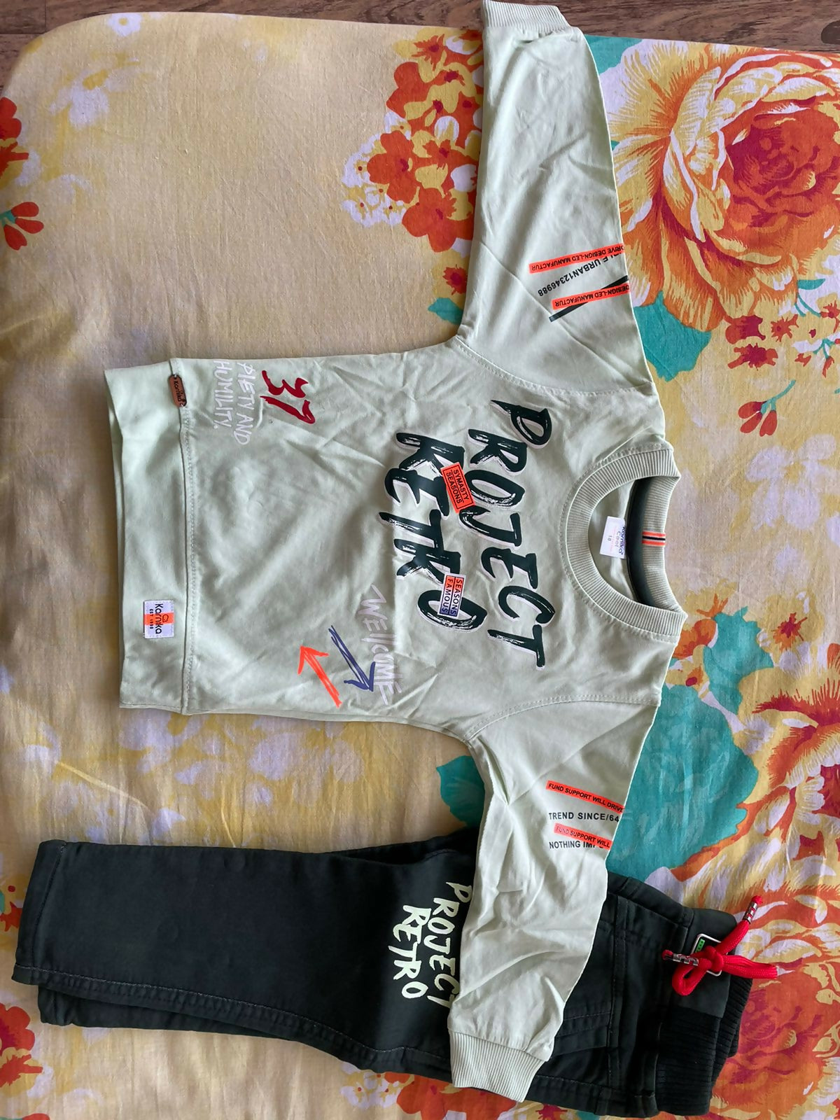 Boy's Full Sleeves Tshirt With Pant - PyaraBaby