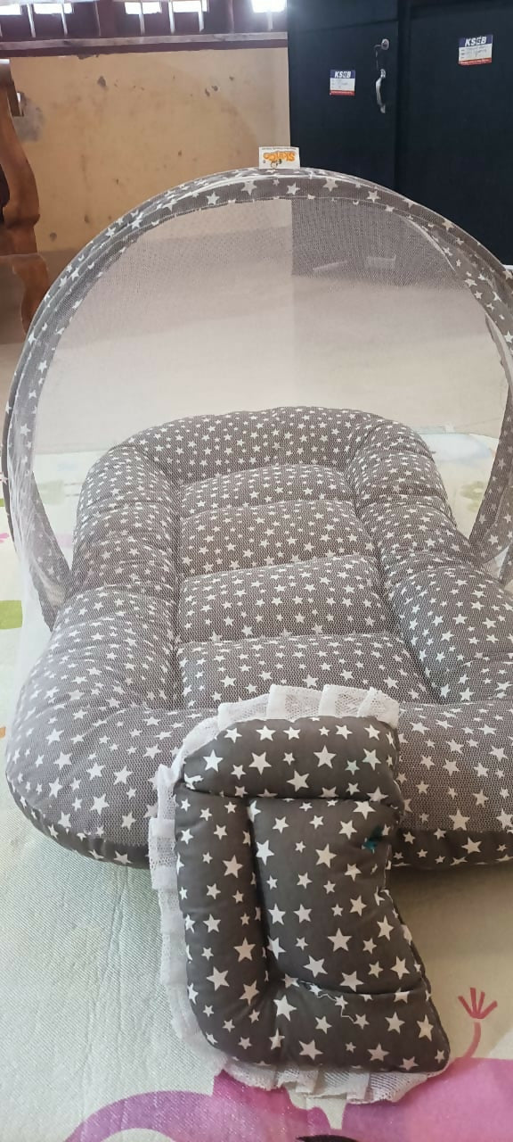 Buy Grey Baby Bed – soft, safe, and stylish sleep solution for your little one.