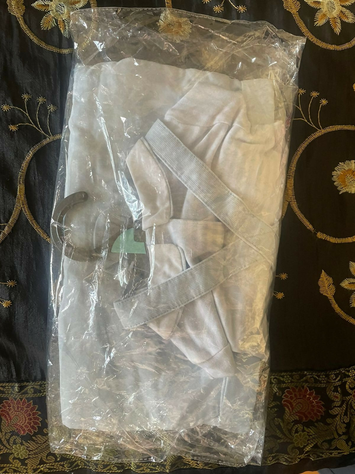 MOTHERCARE Full Sleeves White/Blue stripes Design Dungaree Set -White/Blue (Imported from Europe) - PyaraBaby