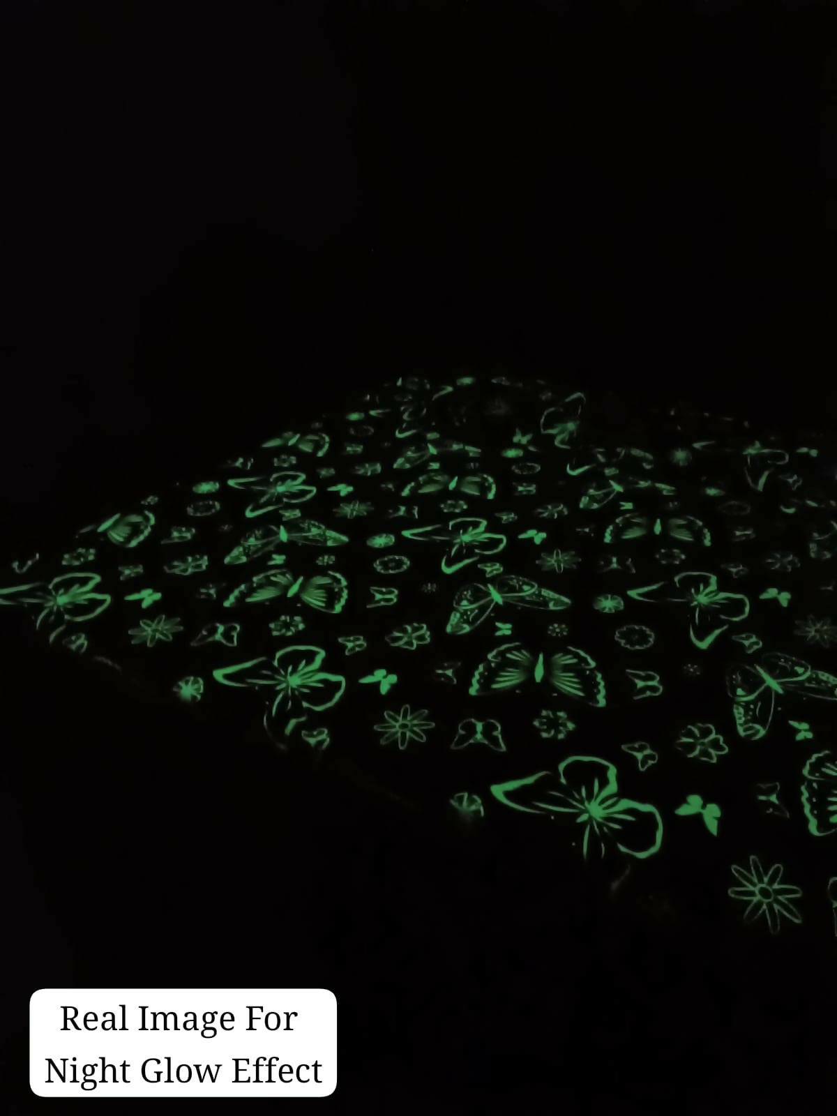 Glowing butterfly pattern on a dark background