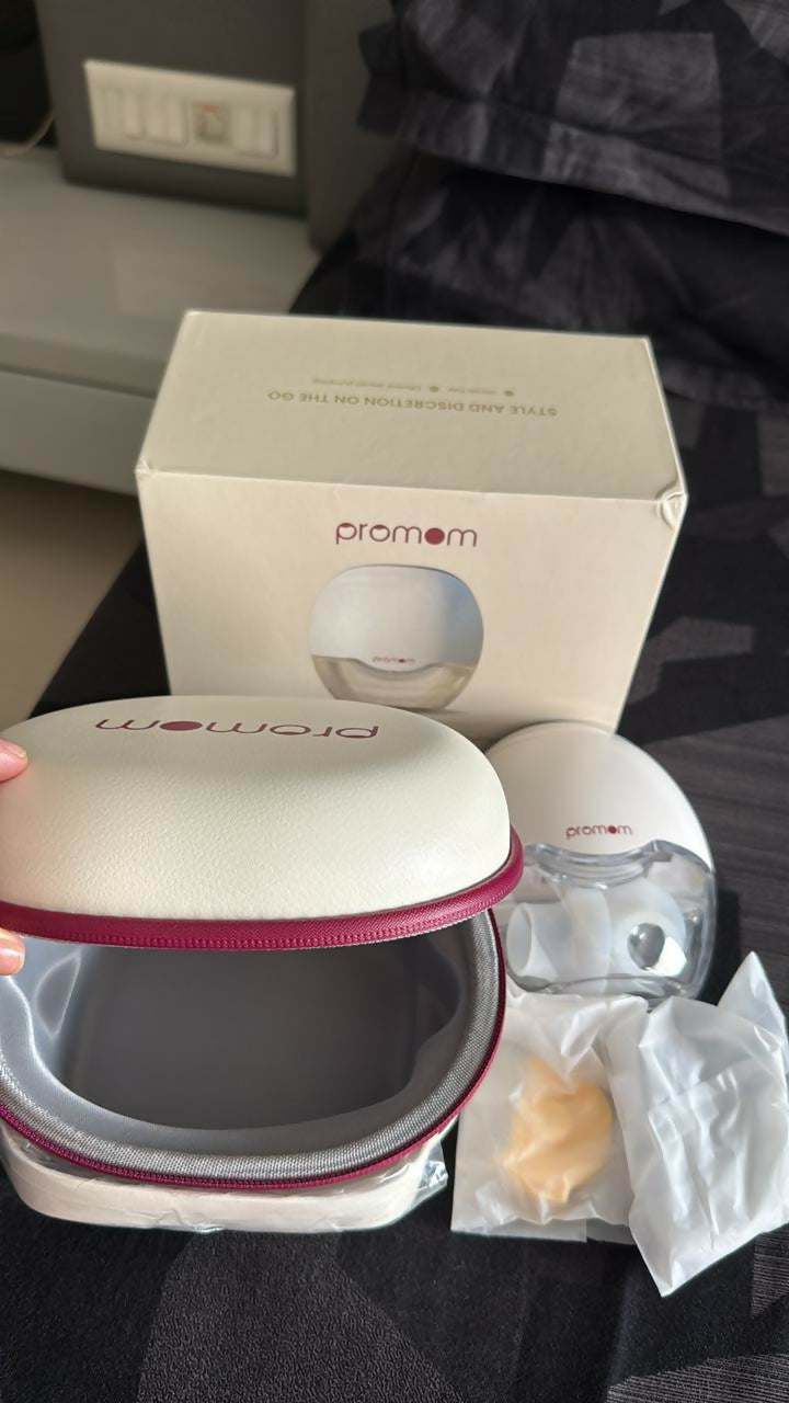 PROMOM Electric Breast Pump with Travel Case – Portable, Comfortable & Efficient Milk Expression