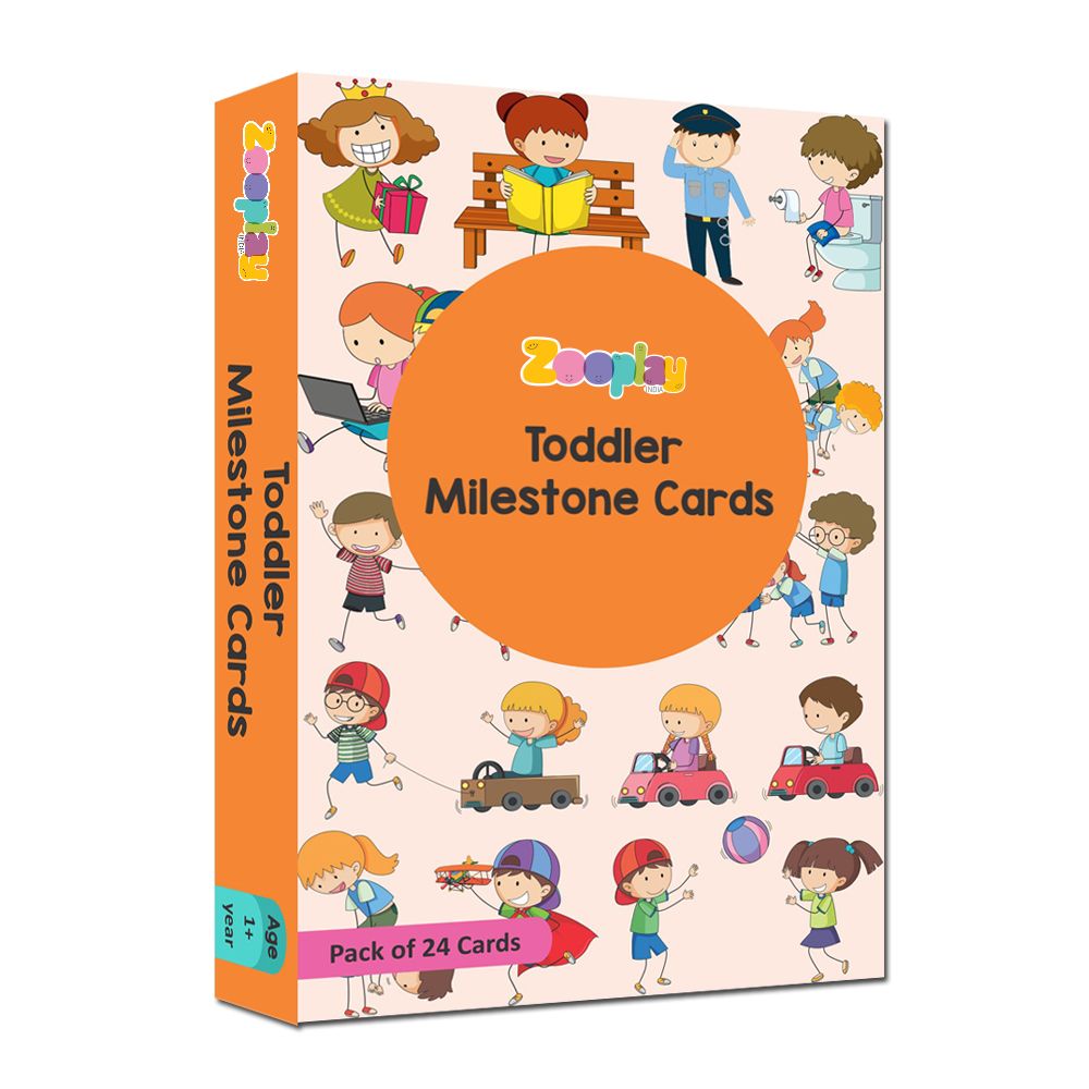 ZOOPLAY Toddler Milestone Cards - Pack of 24